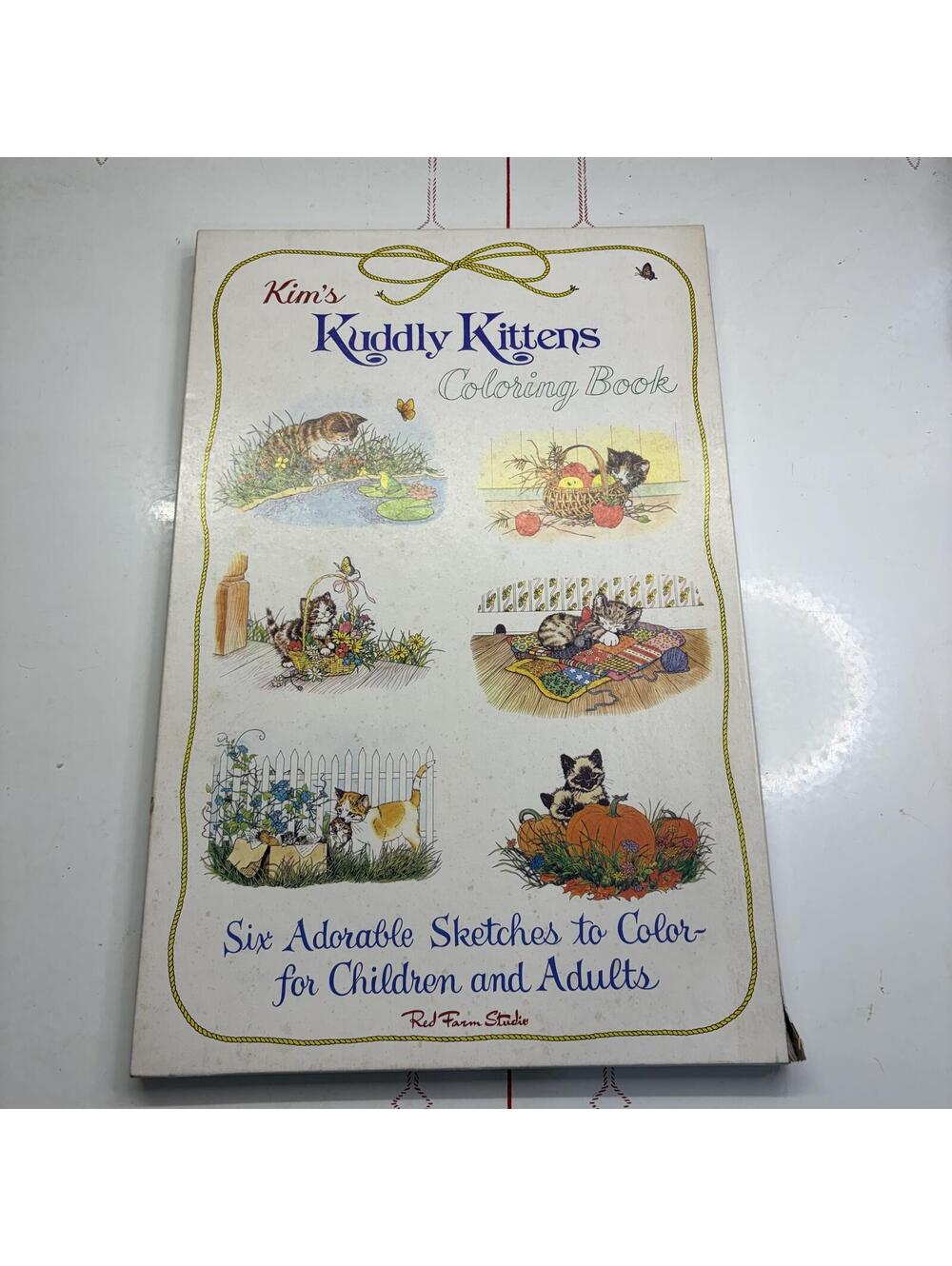 Kuddly Kittens large vintage coloring book new old stock